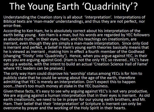 Young Earth Quadrinity