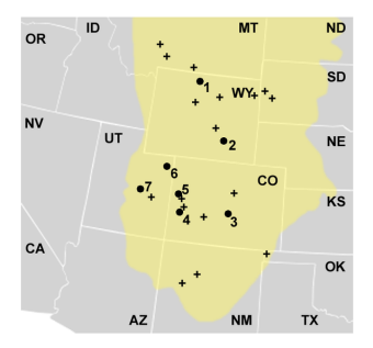 Allosaurus quarry sites